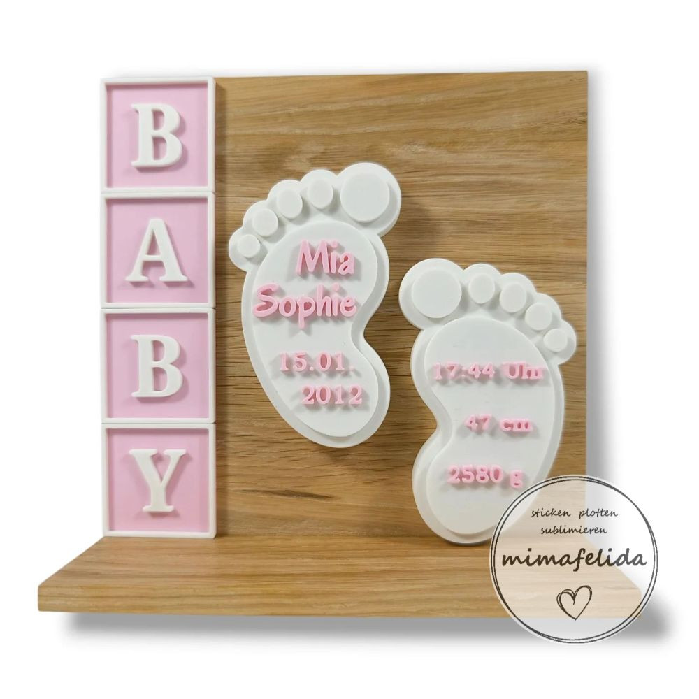 personalisiertes Geburtsdesign
